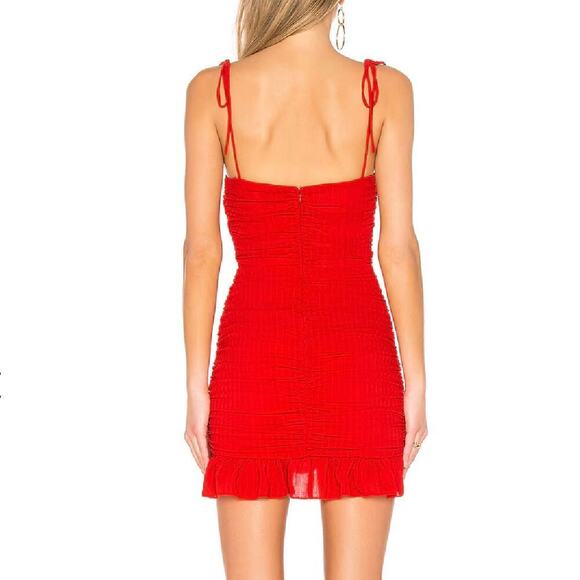 Lovers + Friends Revolve Amy Mini Dress Bodycon Red Size S - Picture 3 of 6
